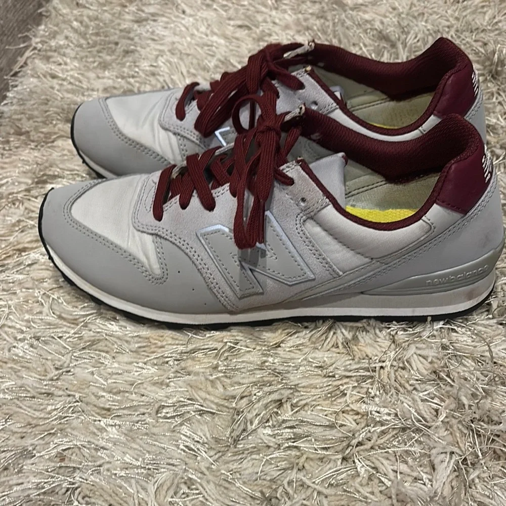 New Balance Gray and Burgundy Sneakers - Picture 4 of 5